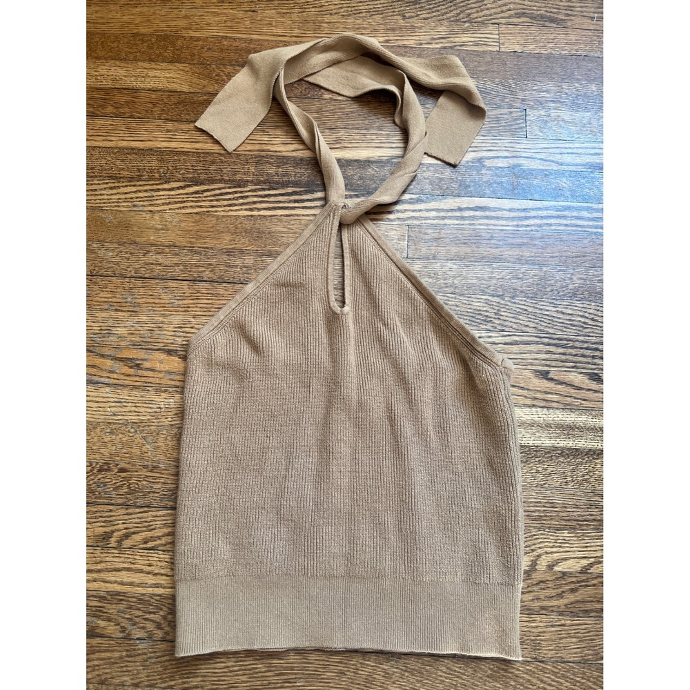 2/$40 Women's Halter Knit Tank Top - Taupe